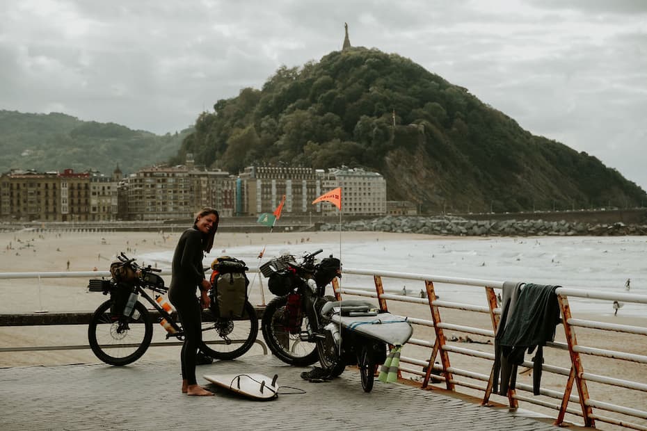 She cut her hair, packed a bar of shampoo, and started pedalling. Three years later, she's still going.