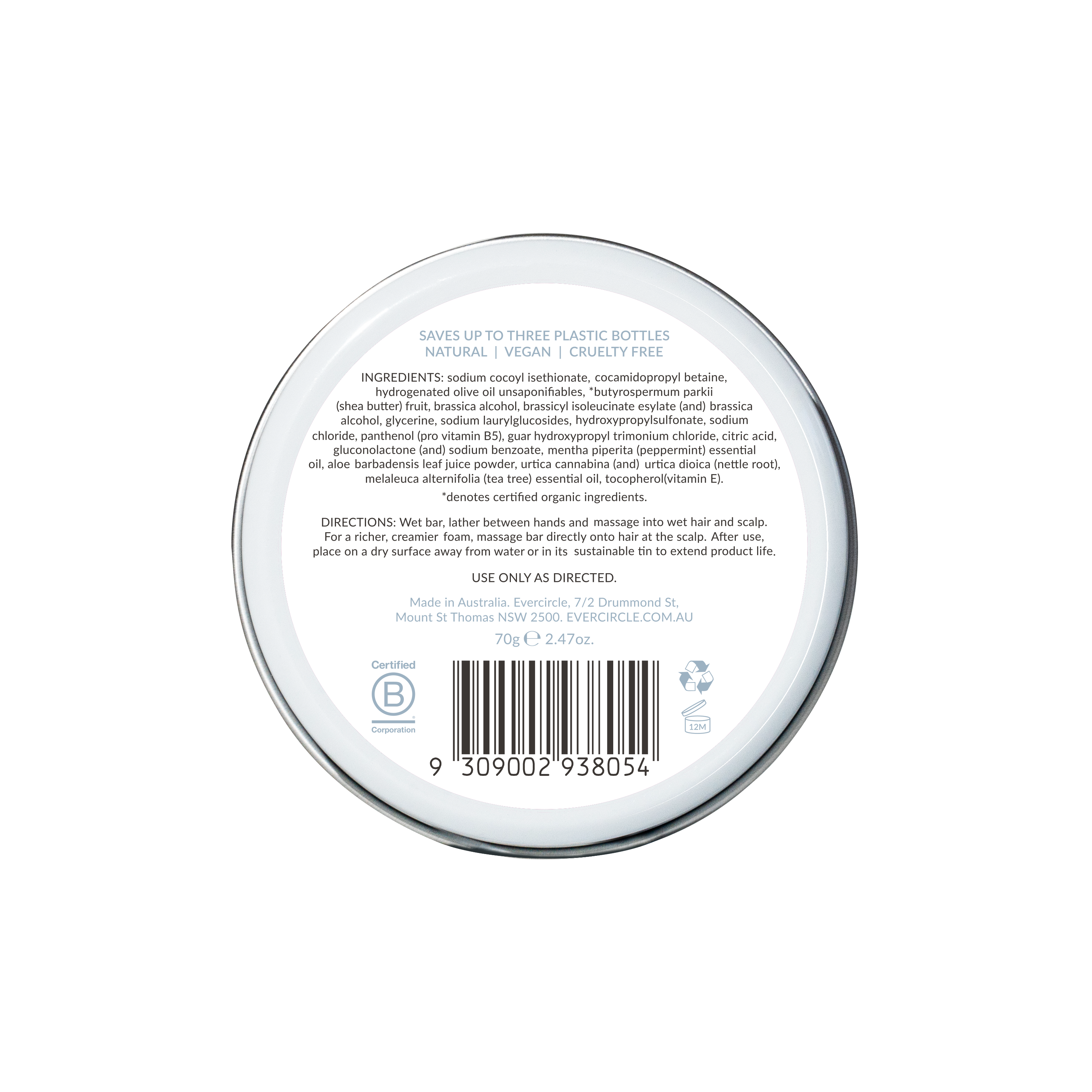 two-in-one conditioning shampoo bar