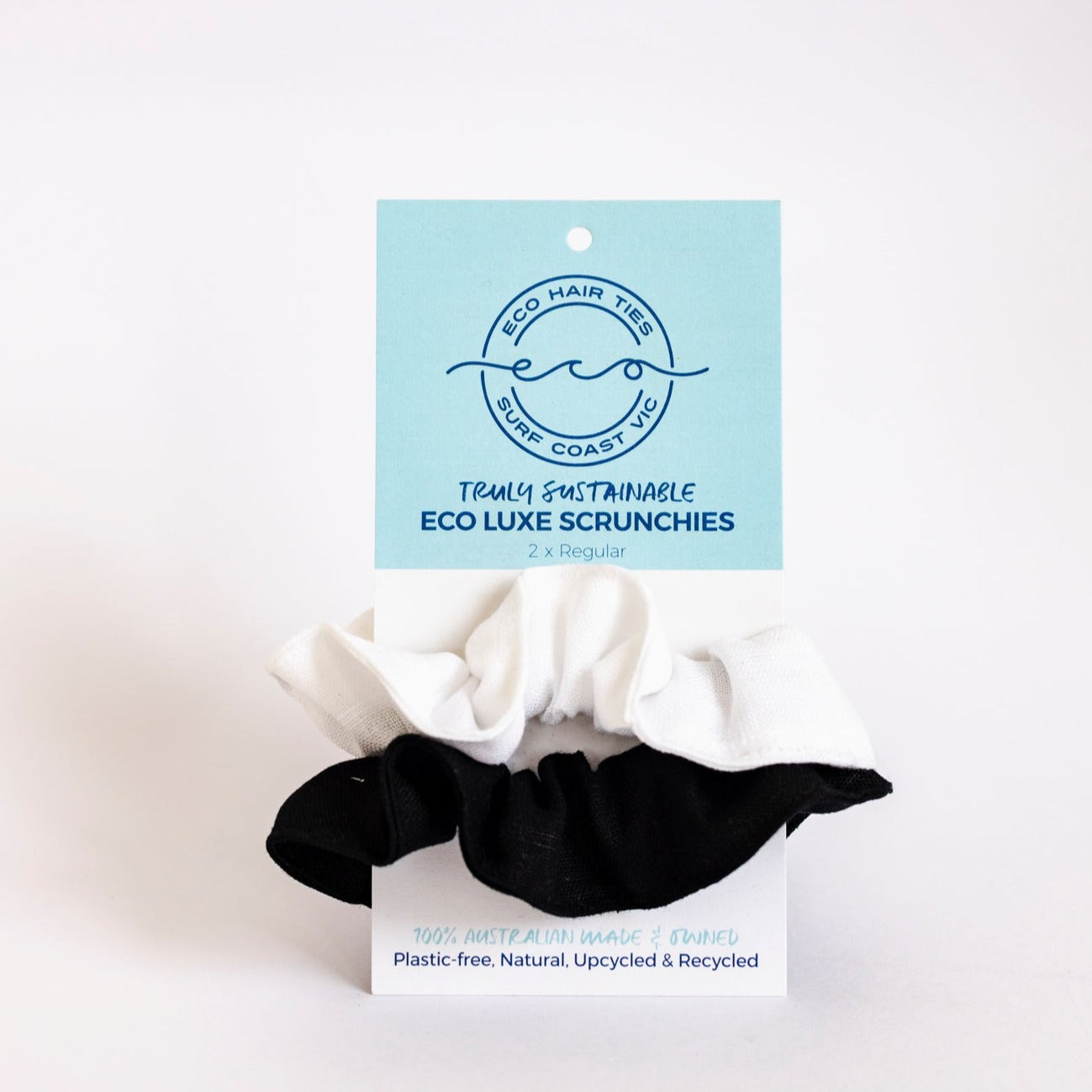 Eco Linen Scrunchies 2 Pack Eco Hair Ties Eco Hair Ties