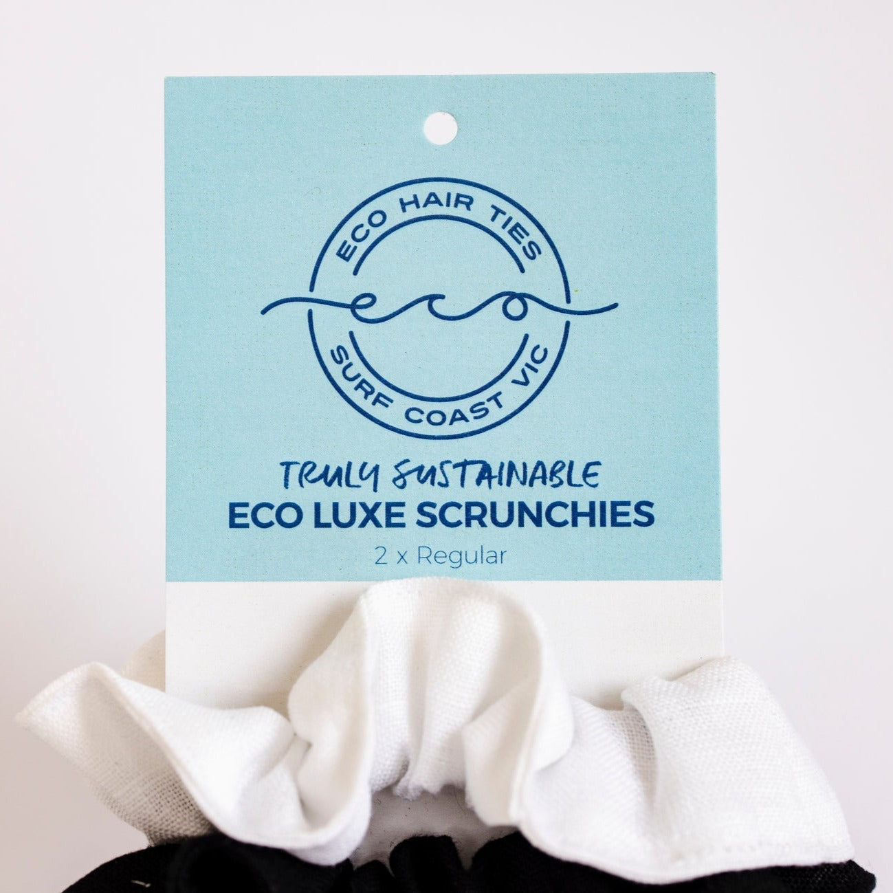 Eco Linen Scrunchies 2 Pack Eco Hair Ties Eco Hair Ties